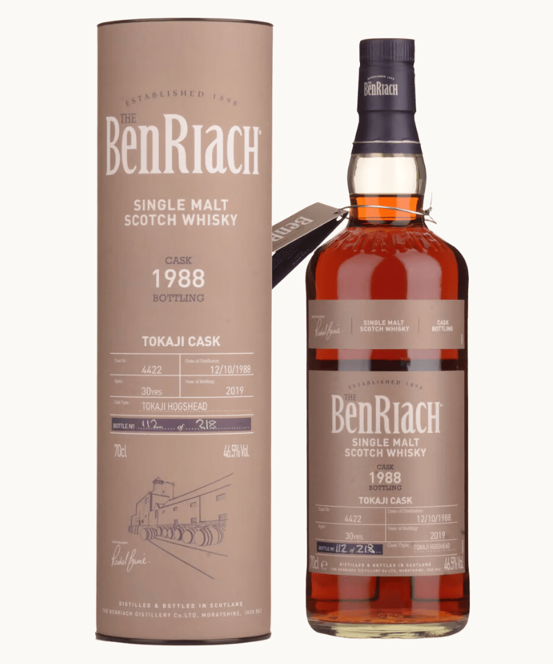 Benriach 30 Year Old 1988 Tokaji Cask #4422