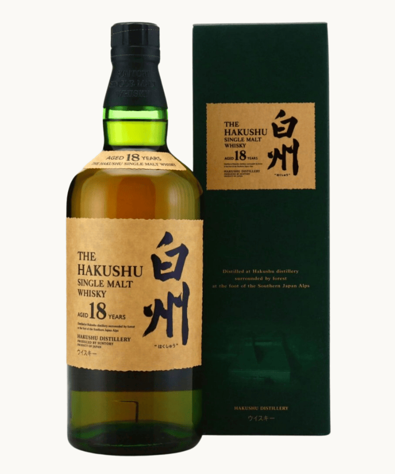 Hakushu 18 Year Old (Old Edition with Flower Crest Cap)