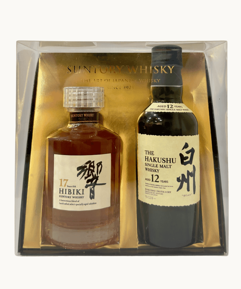 Hibiki 17 Year Old & Hakushu 12 Year Old Flower Crest Giftpack