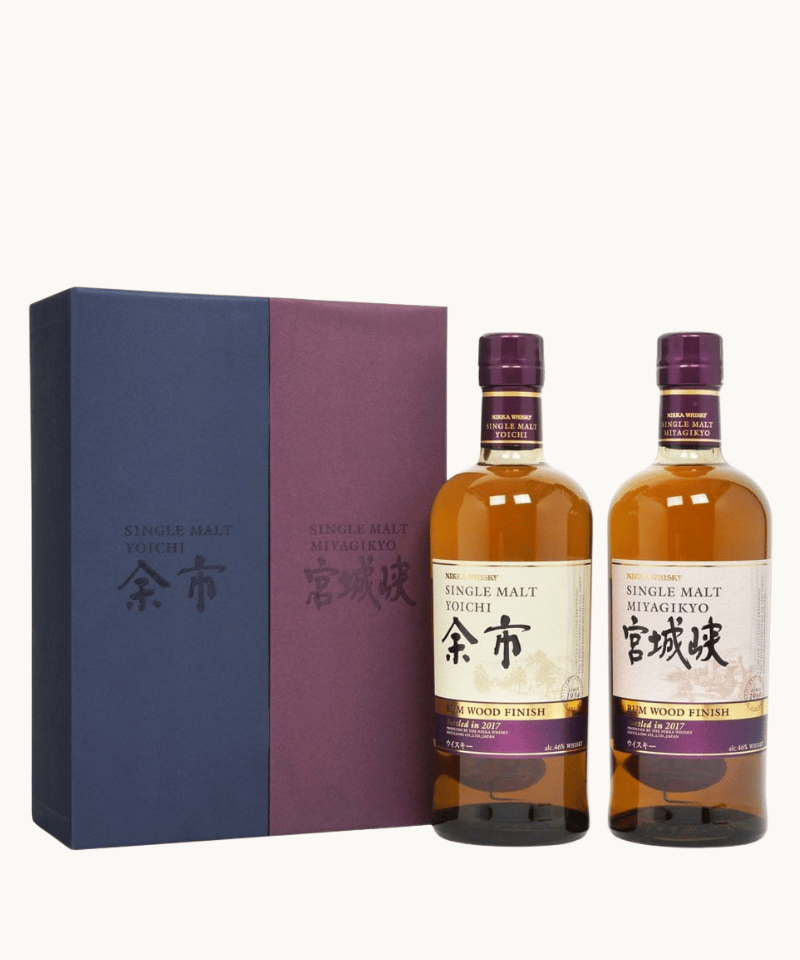 Nikka - Yoichi & Miyagikyo Rum Cask Finish Twin Pack